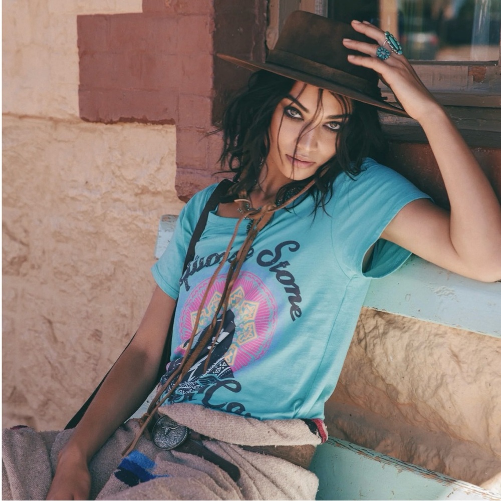 Spell The Turquoise Stone Hunter Graphic Tee S NWT - Picture 9 of 11
